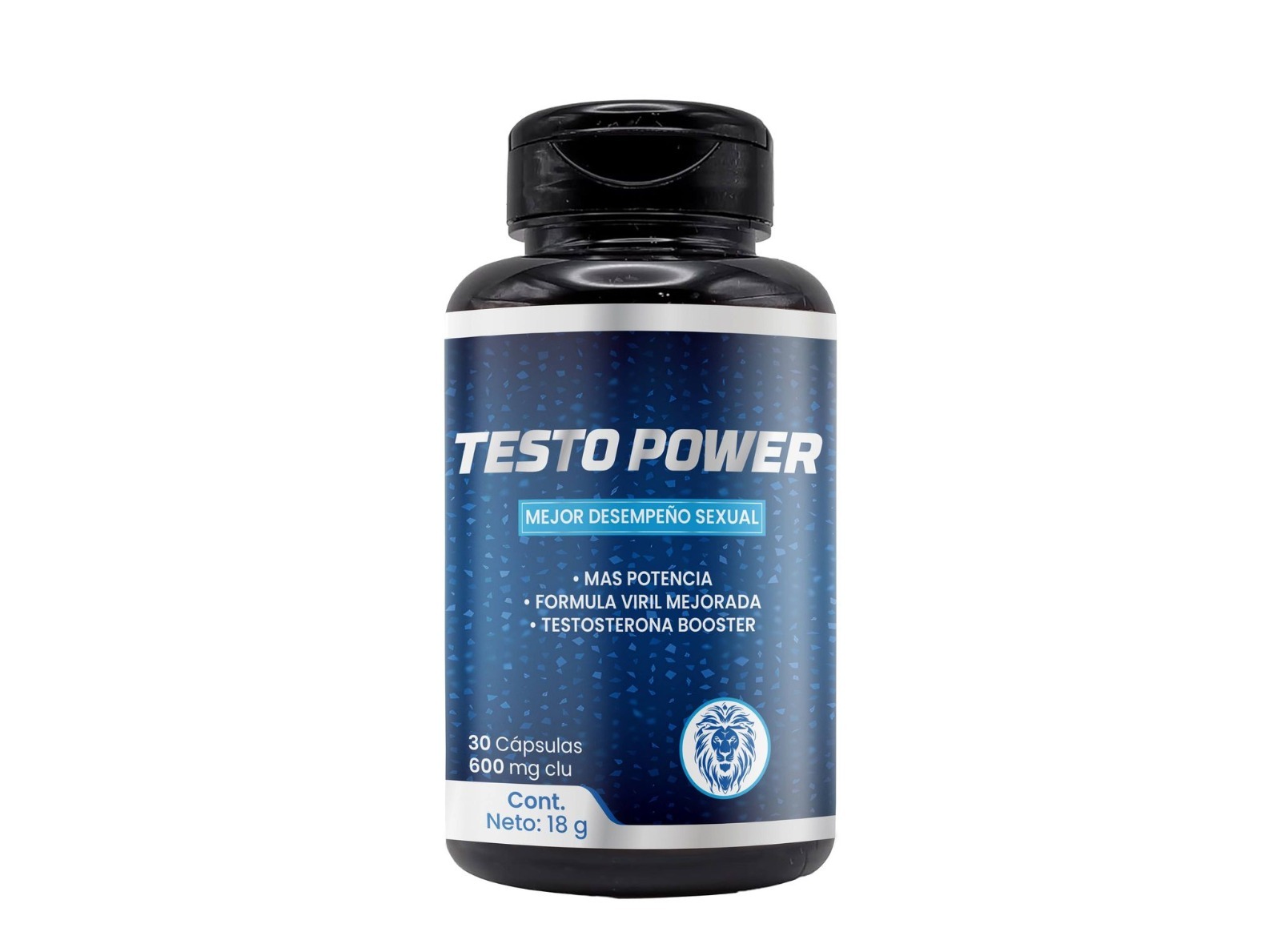 TestoPower frasco frontal Testosterona Booster